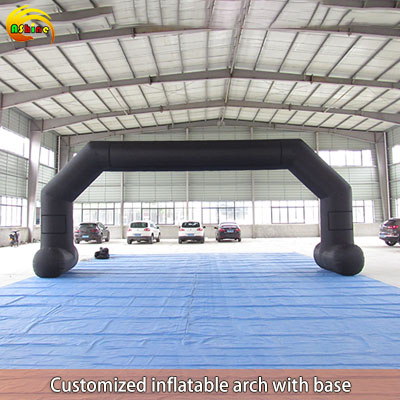 Strong square colorful inflatable arch with base for promotion Publicity