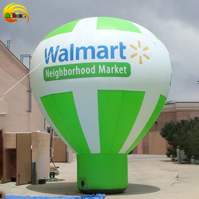 Strong inflated balloon in the shape of a hot air balloon for promotion Publicity