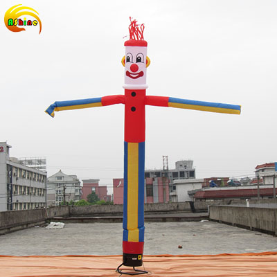 Joker Clown shaped inflatable Air dancer with one leg and two arms 5-meter-high