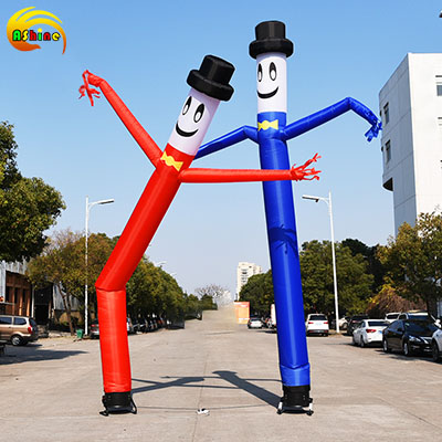 Multiple inflatable dancer combinations work better in advertising campaigns