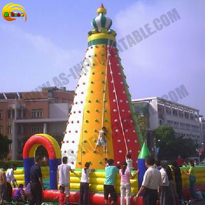 Strong inflatable climbing wall for promotion Publicity