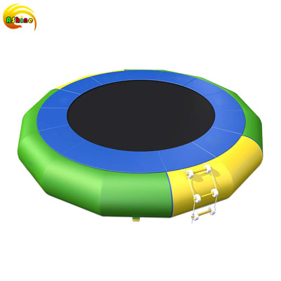 Round inflatable trampoline
